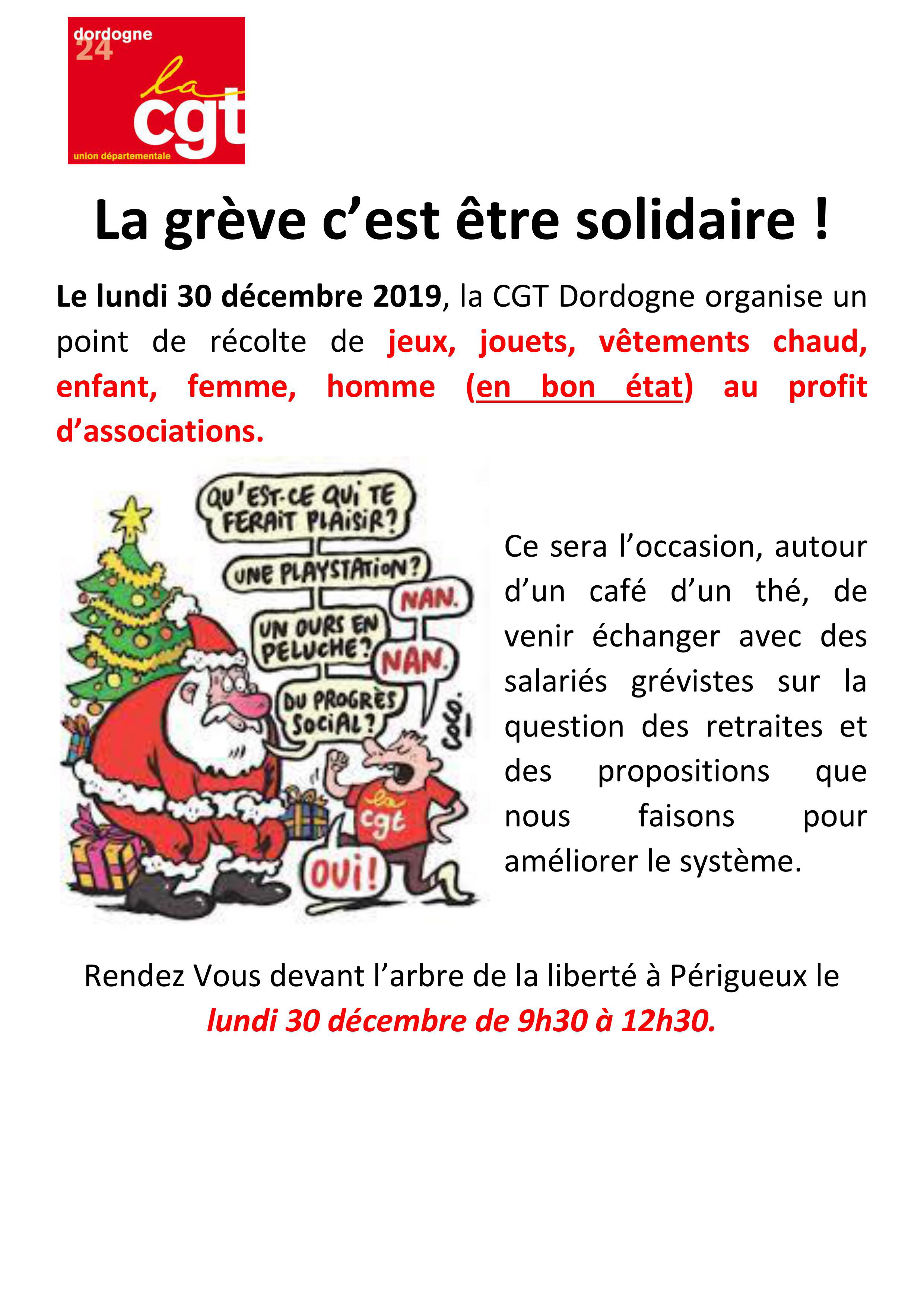 Noel grève solidaire